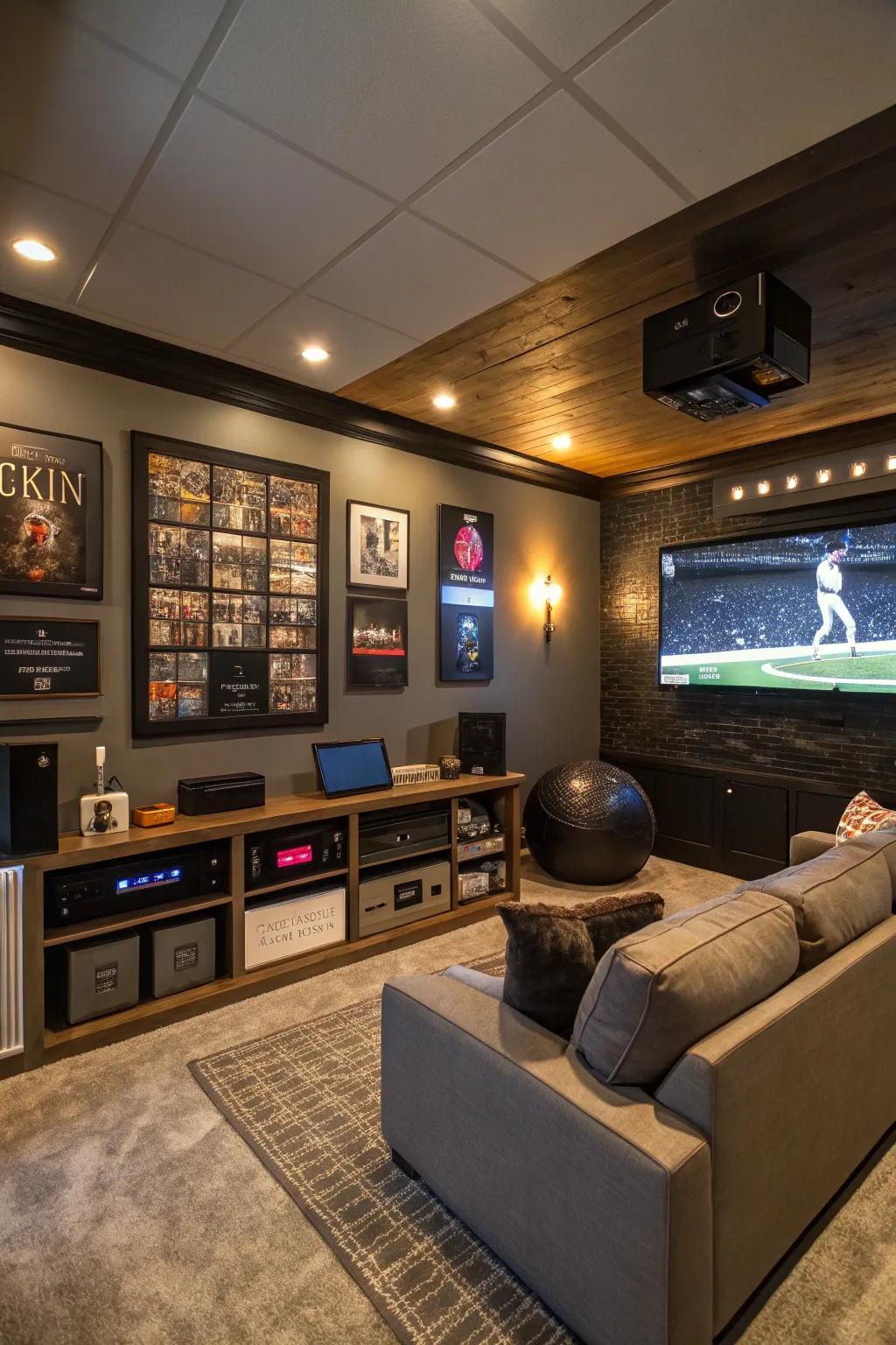 Intelligent technology regulation of illumination and sound incorporates convenience and a modern nuance.