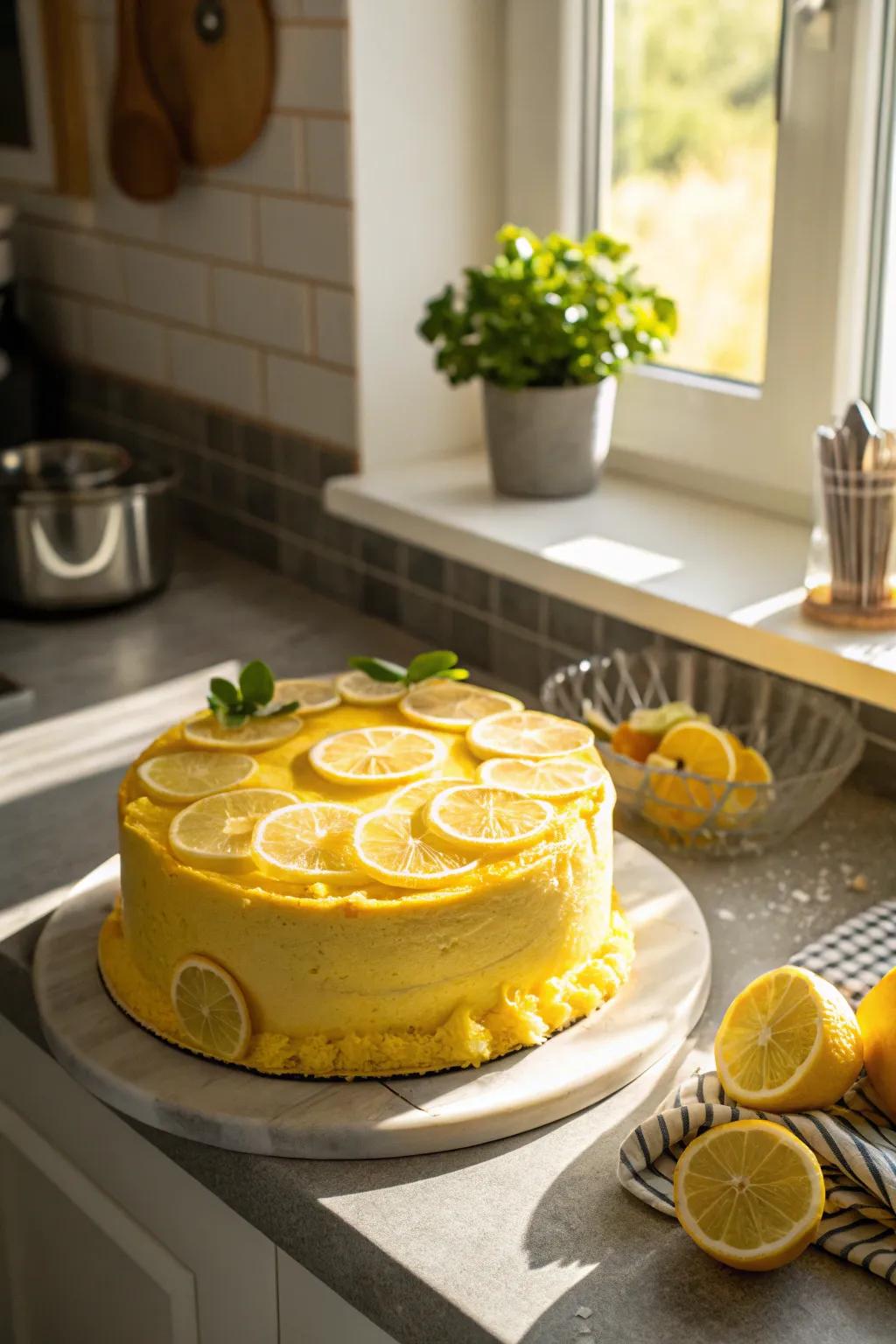 A citrus-infused cake bringing a burst of freshness.