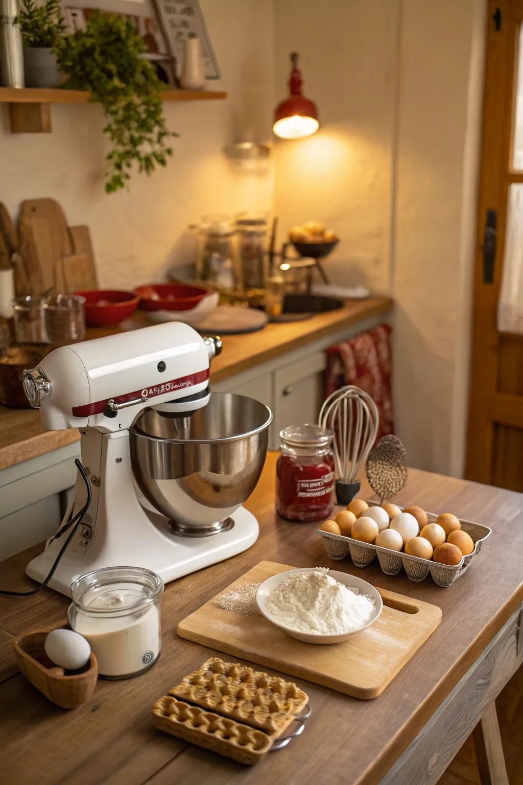 Ready to bake: A baking area that inspires cooking ideas