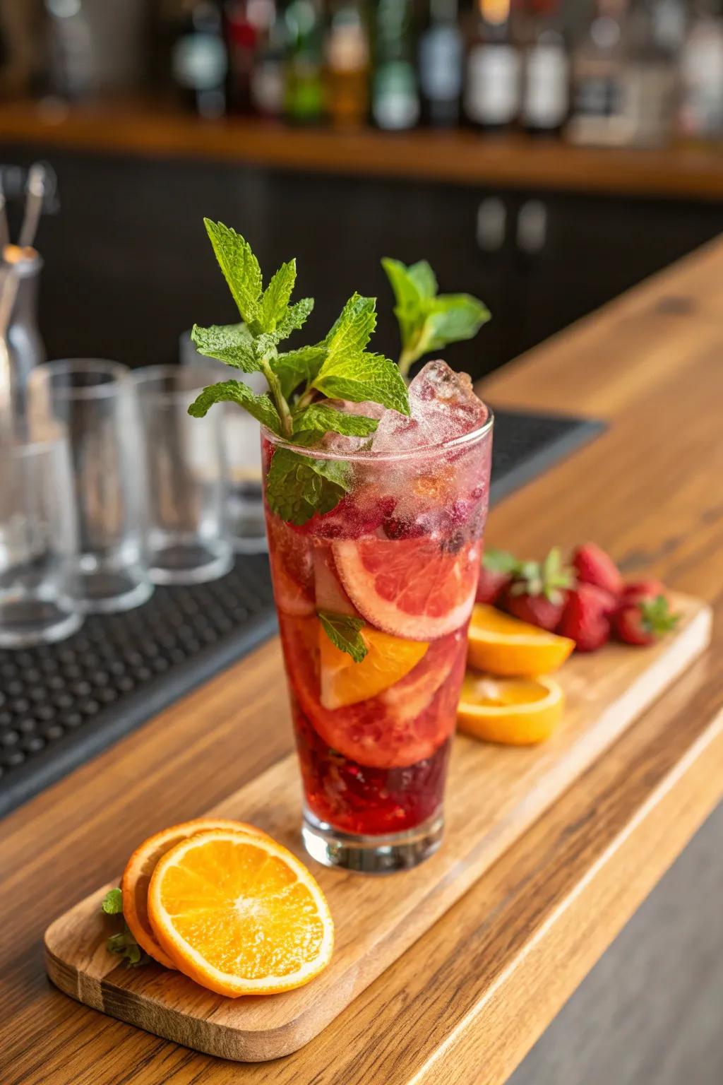 Themed signature cocktail for the summer.