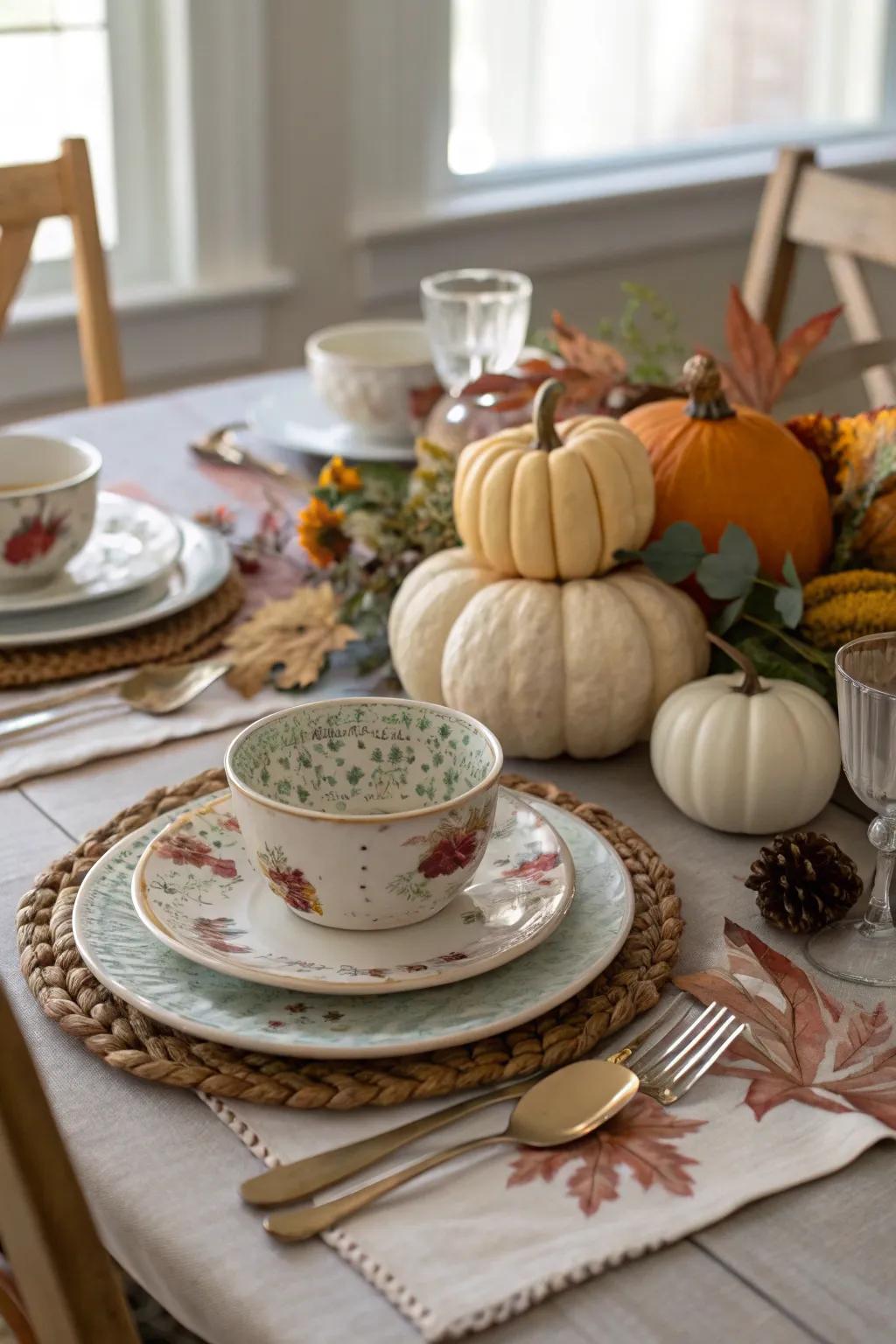 Second-hand items add a unique vintage charm.