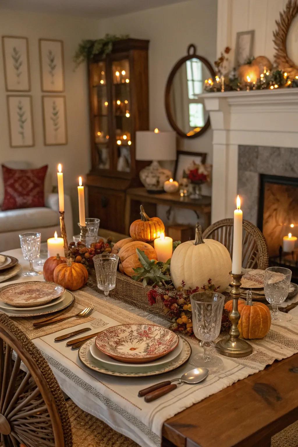A charming traditional celebration design for Thanksgiving.