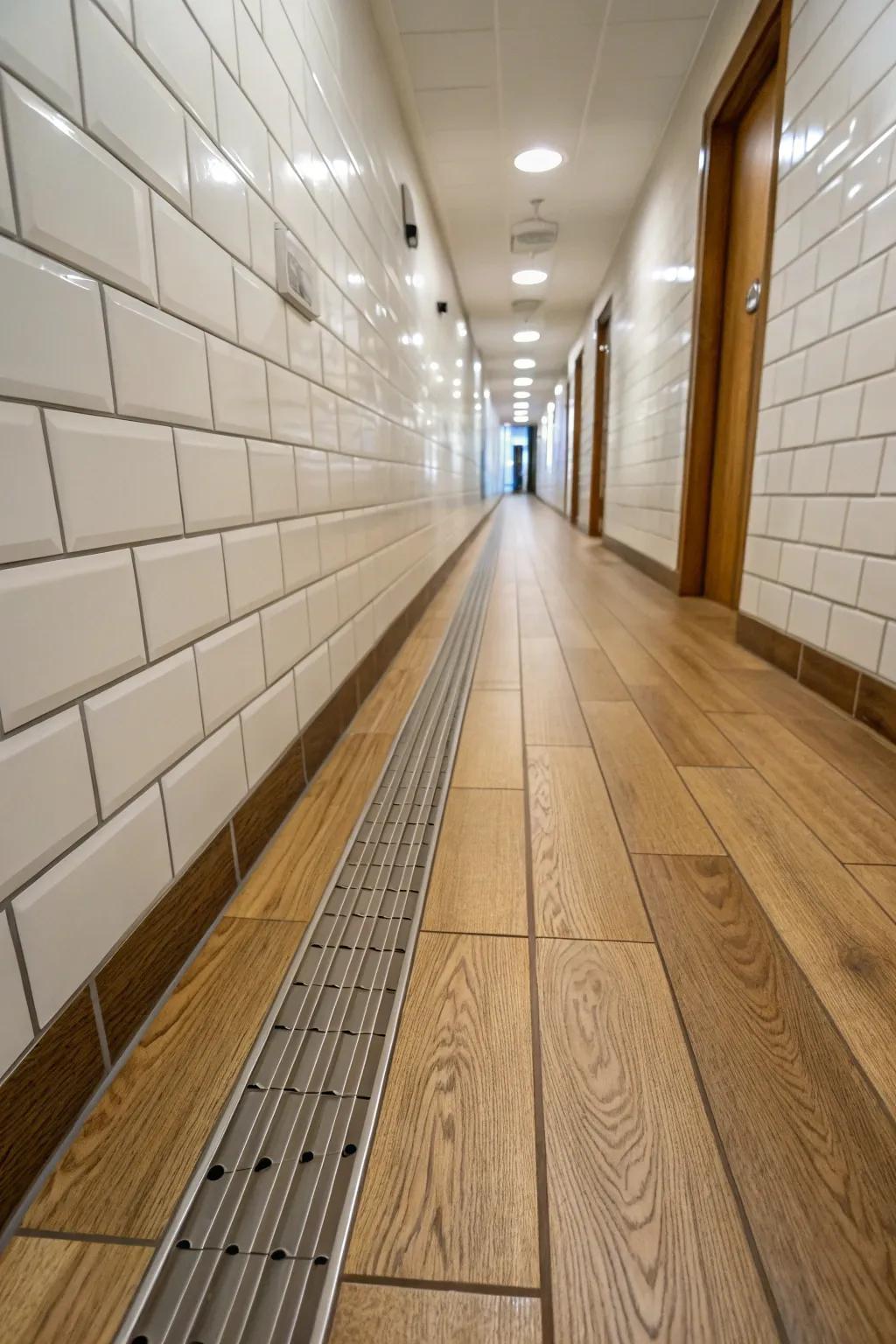 Achieve polished transitions using T-Track systems.
