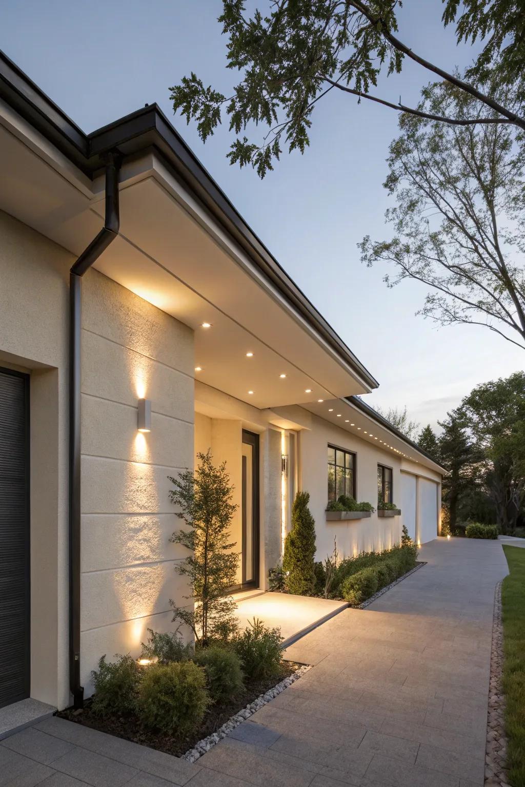 Cove lighting delivers a streamlined, seamless visual.