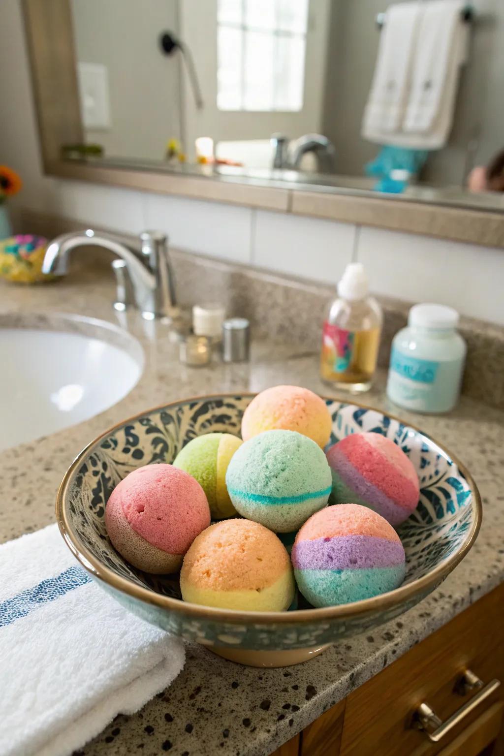 Handcrafted effervescent fizzes for a lavish bathing experience