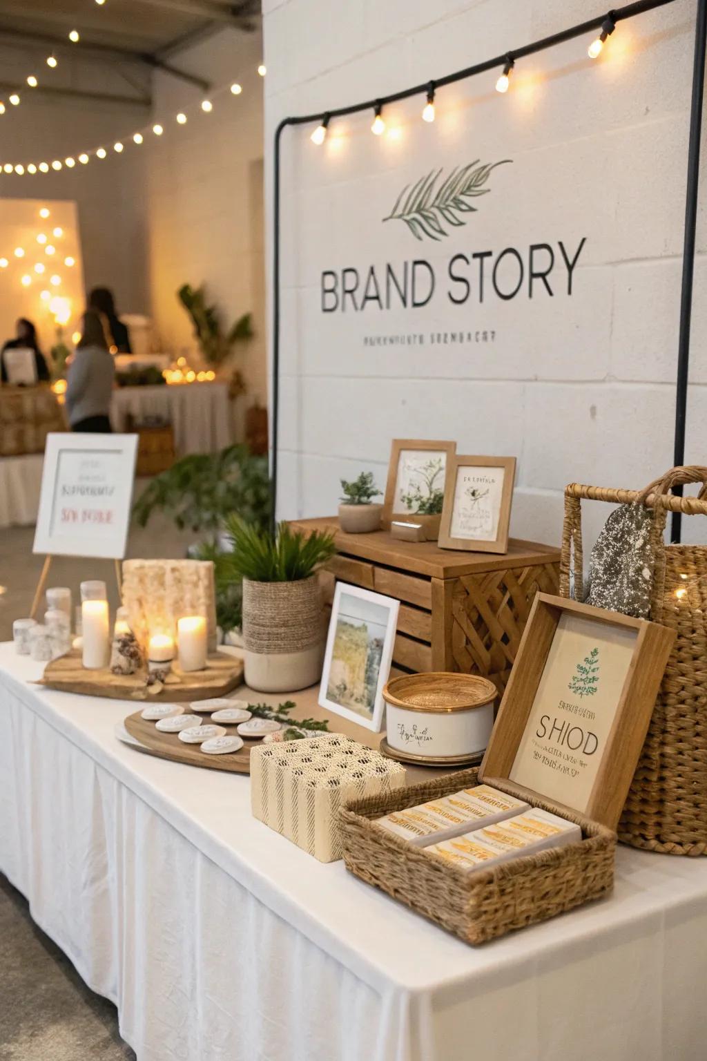 A concept-driven display grabs attention and conveys your brand narrative.