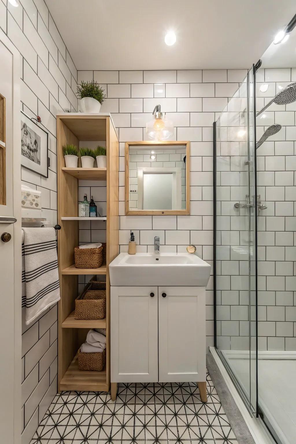 Bright blocks make practical design stylish and efficient.