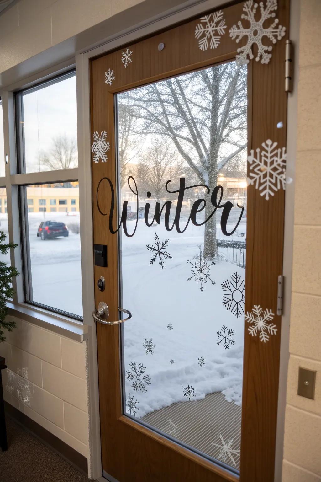 Motivate with a winter retreat expression.