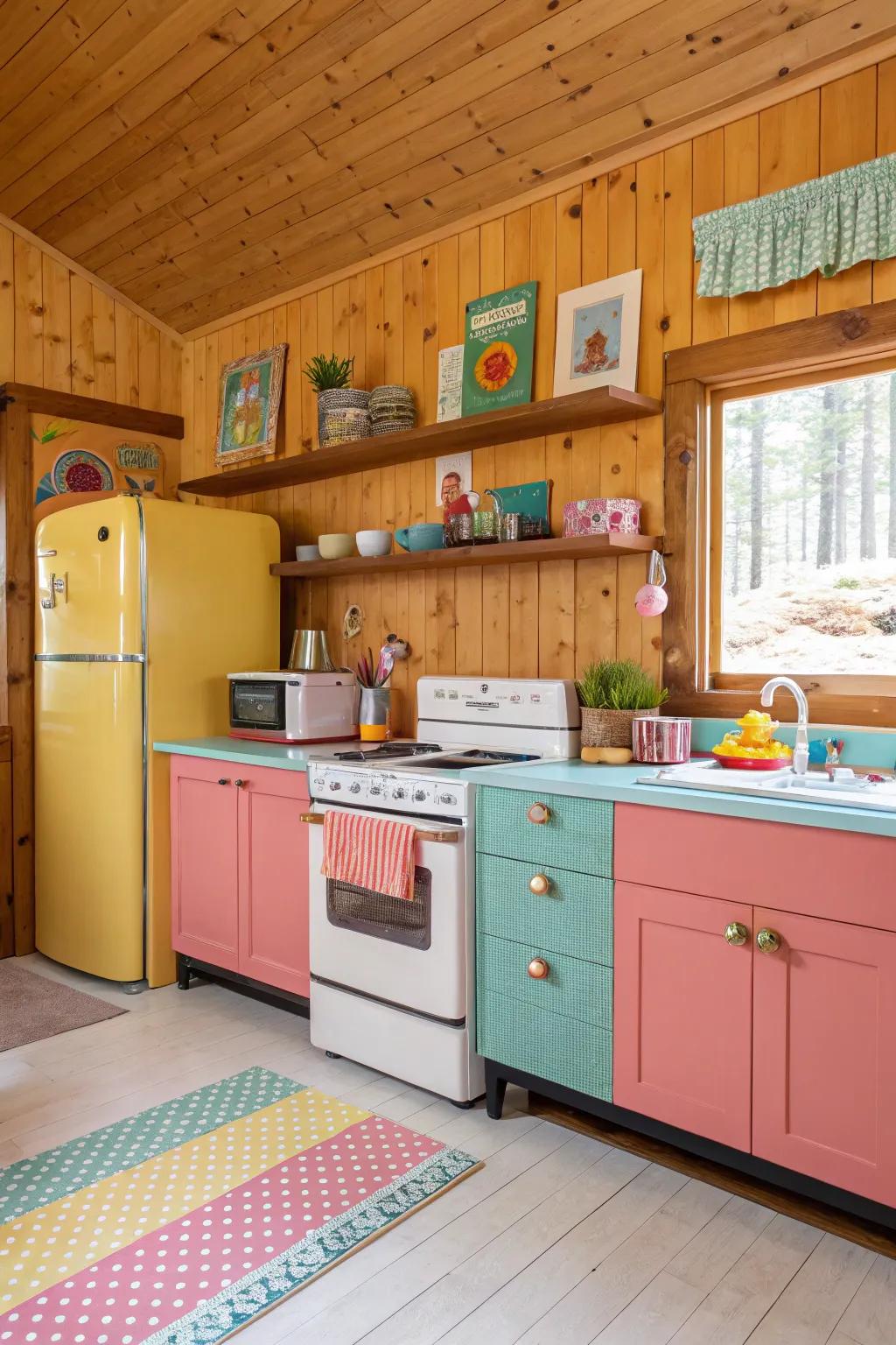 Striking color collaborations alongside timber cladding result in an awe-inspiring effect.