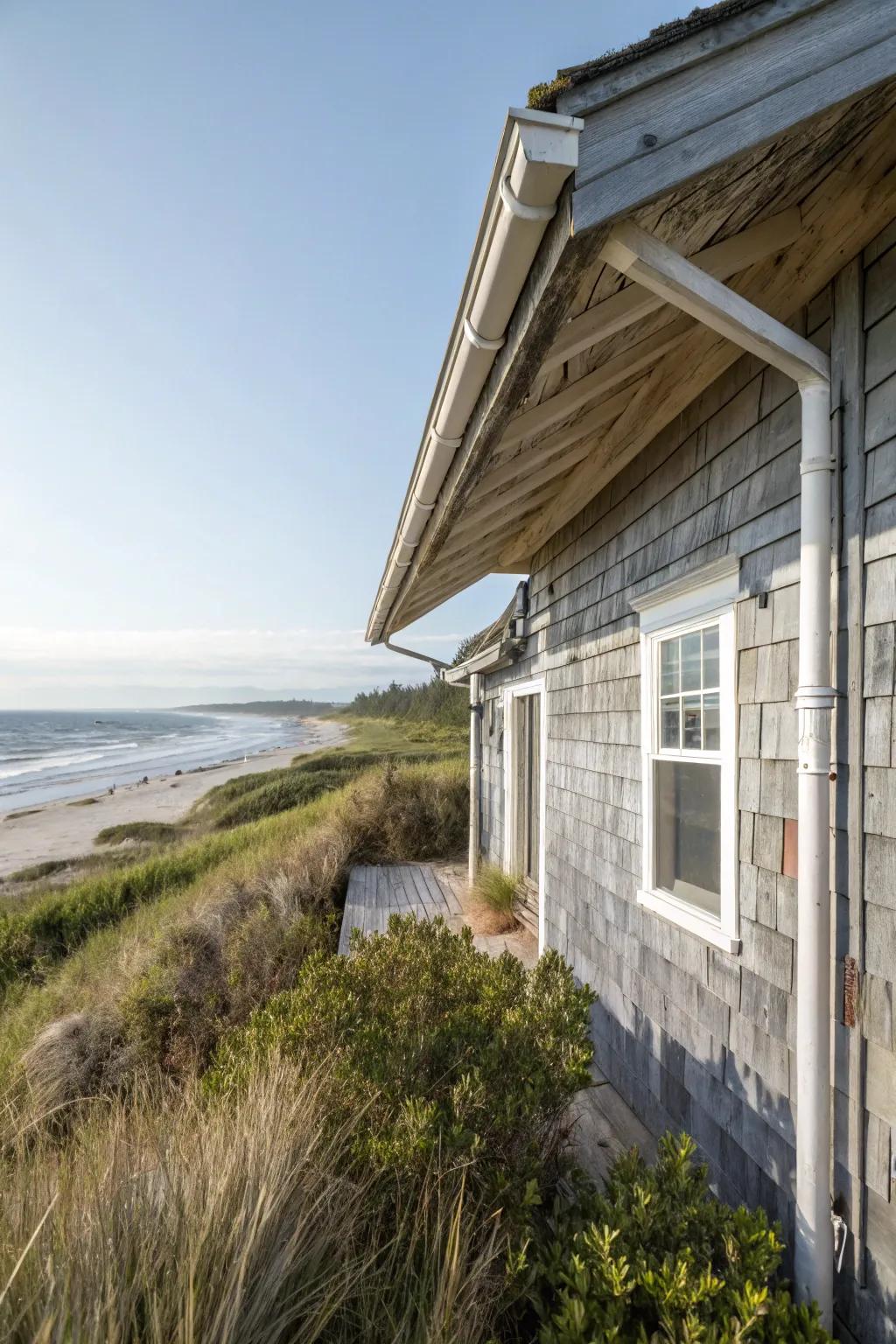 Ocean gray soffits infuse any home with a coastal vibe.