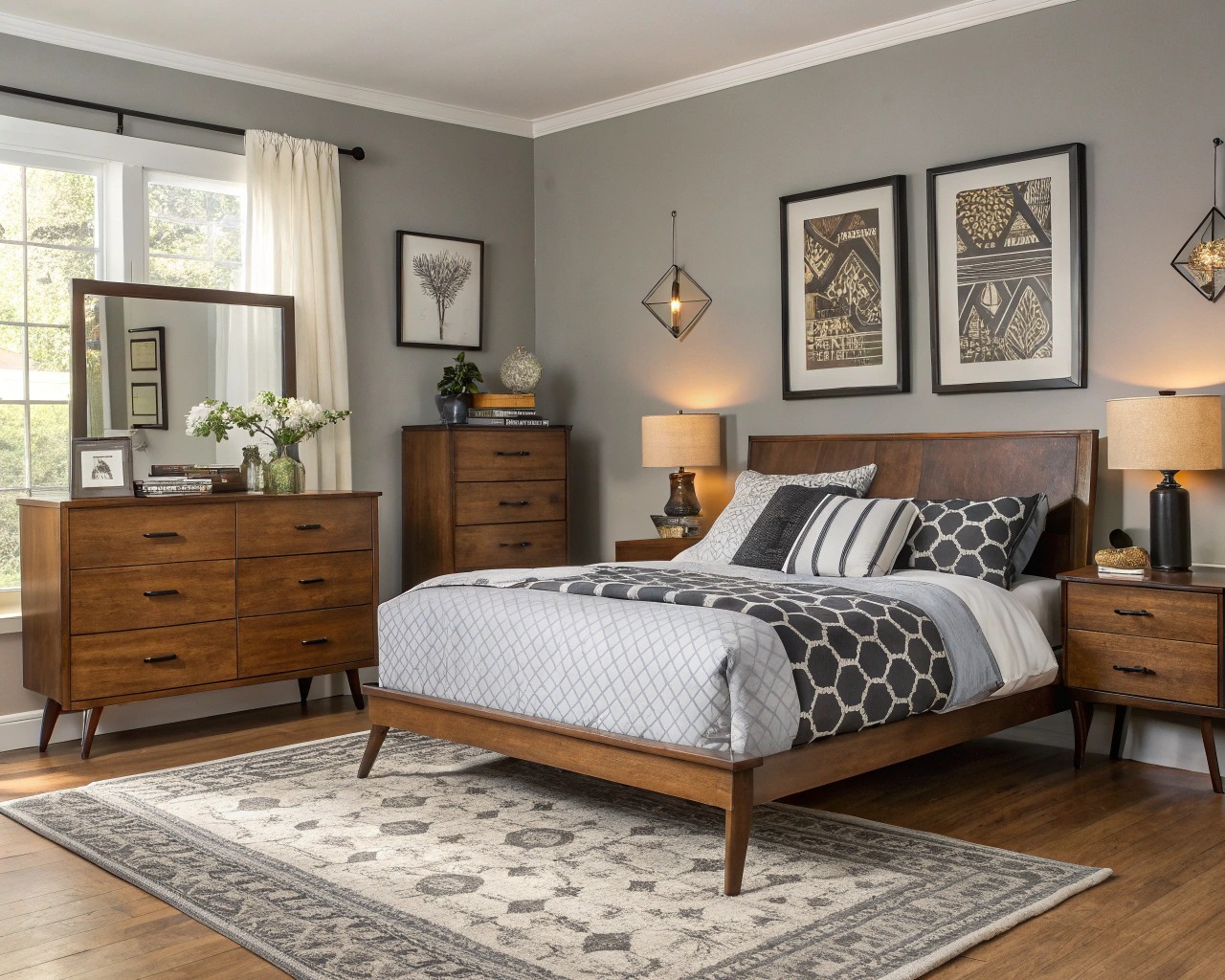 Different rooms showcasing various approaches to blending antique and modern elements, tailored to enhance functionality and style.