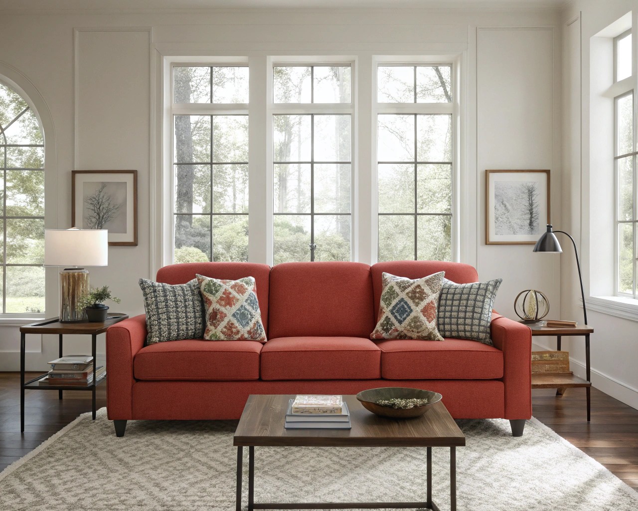 Statement furniture pieces serve as compelling focal points in interior design.