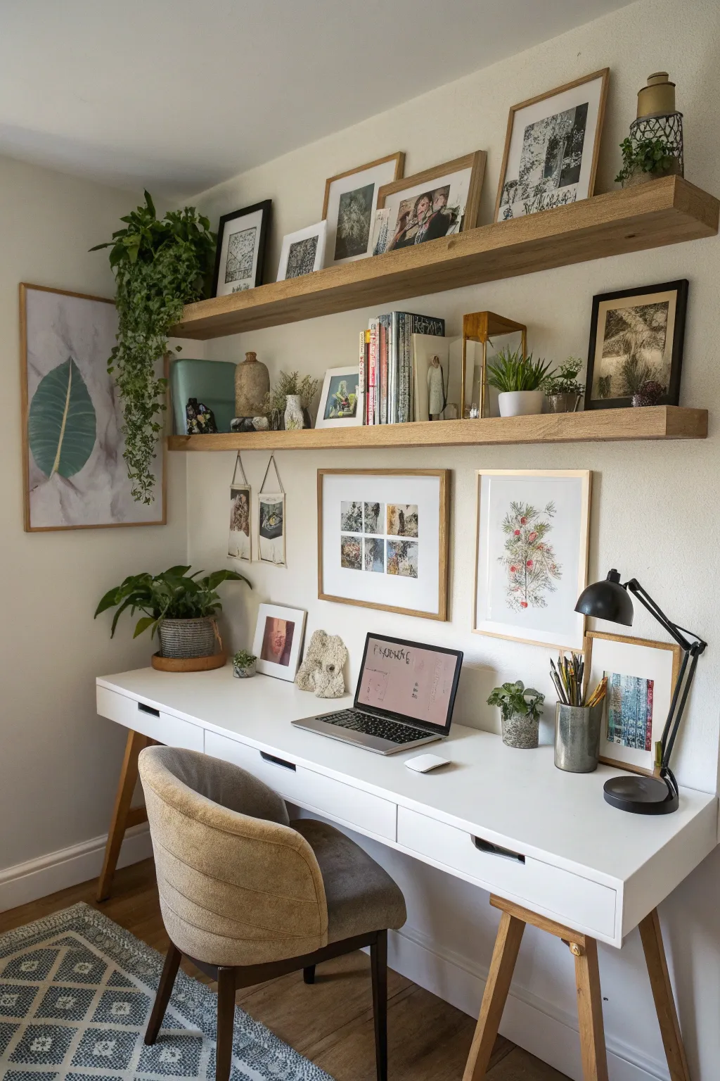 Transform Your Workspace with Desk Floating Shelves