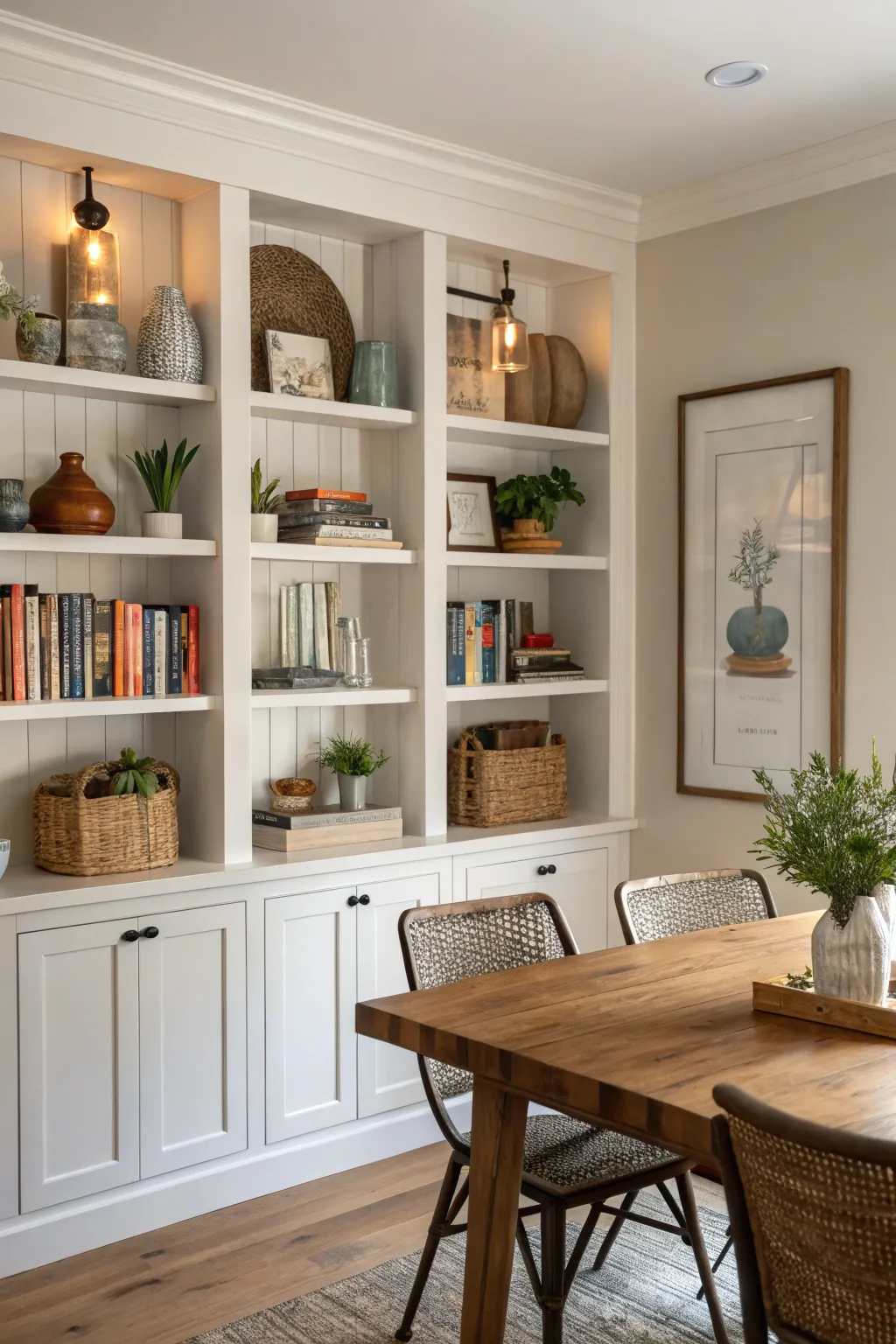 Creative Ways to Display Dining Room Shelves