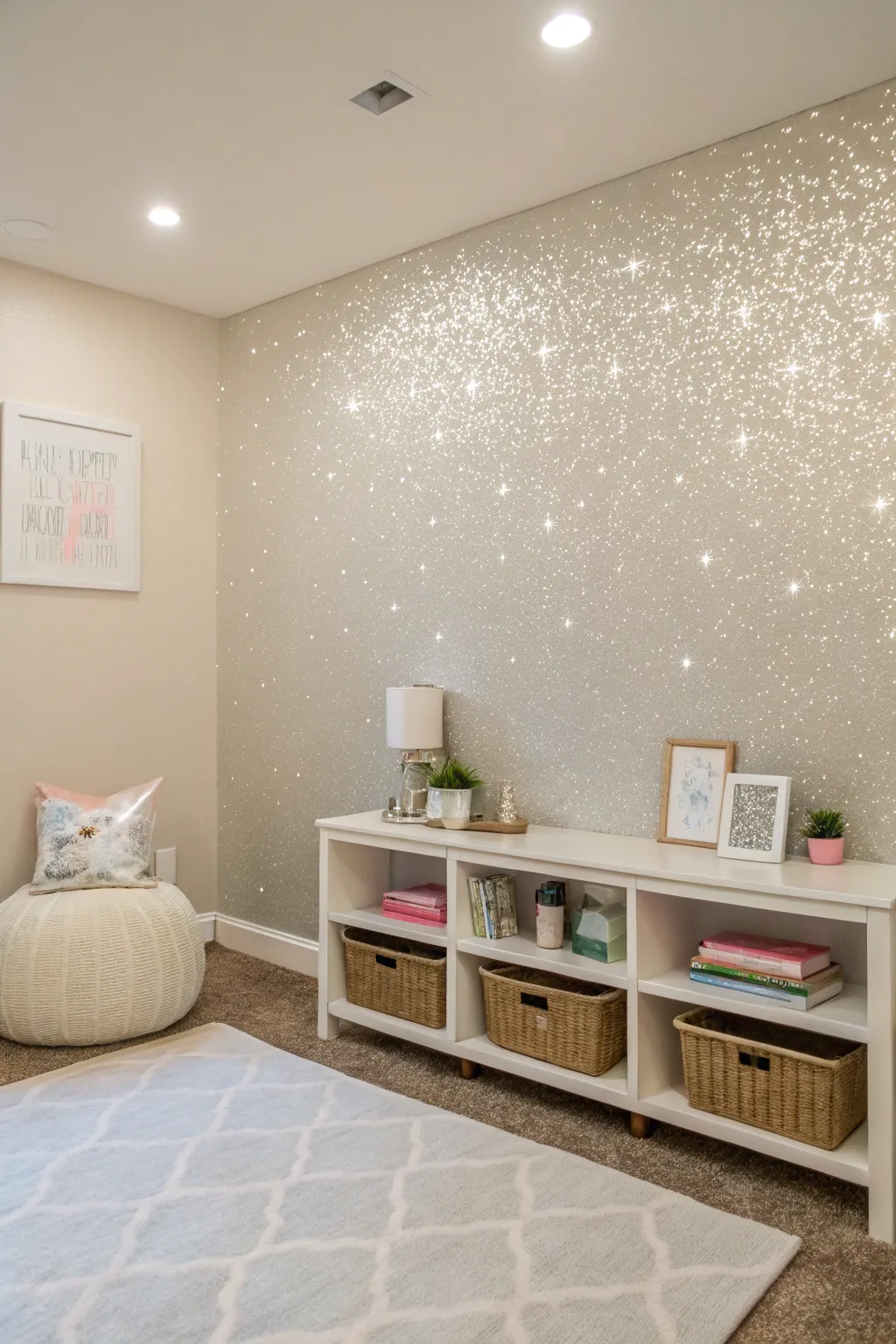 Bold Accent Wall Glitter Decor Tips