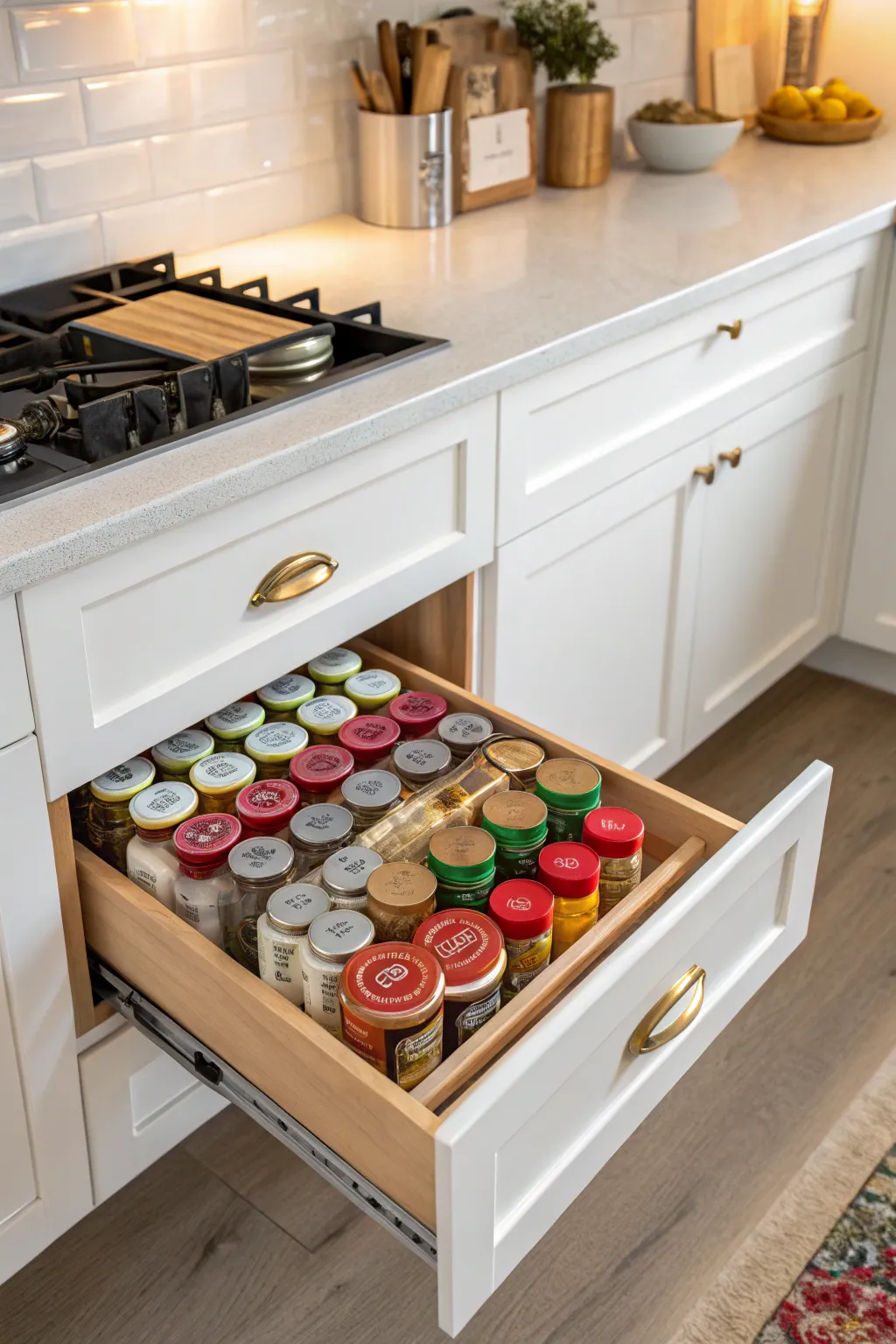 Maximize Kitchen Space with Clever Spice Rack Storage