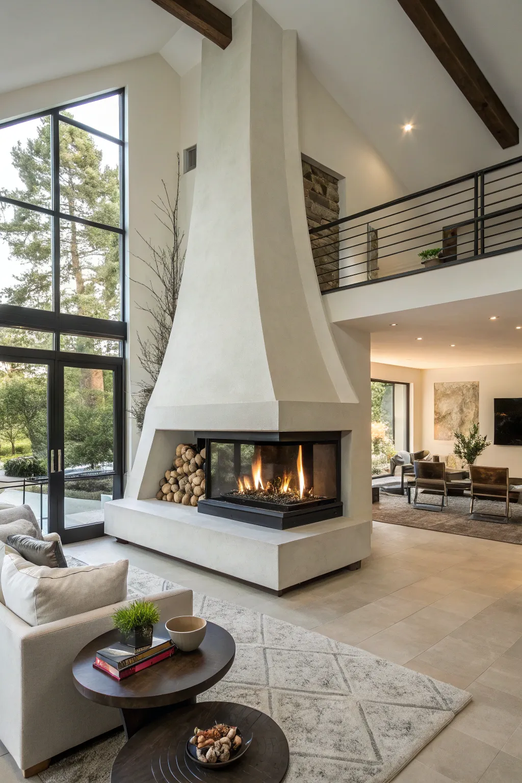 Divider Fireplace Inspiration for Stylish Interiors