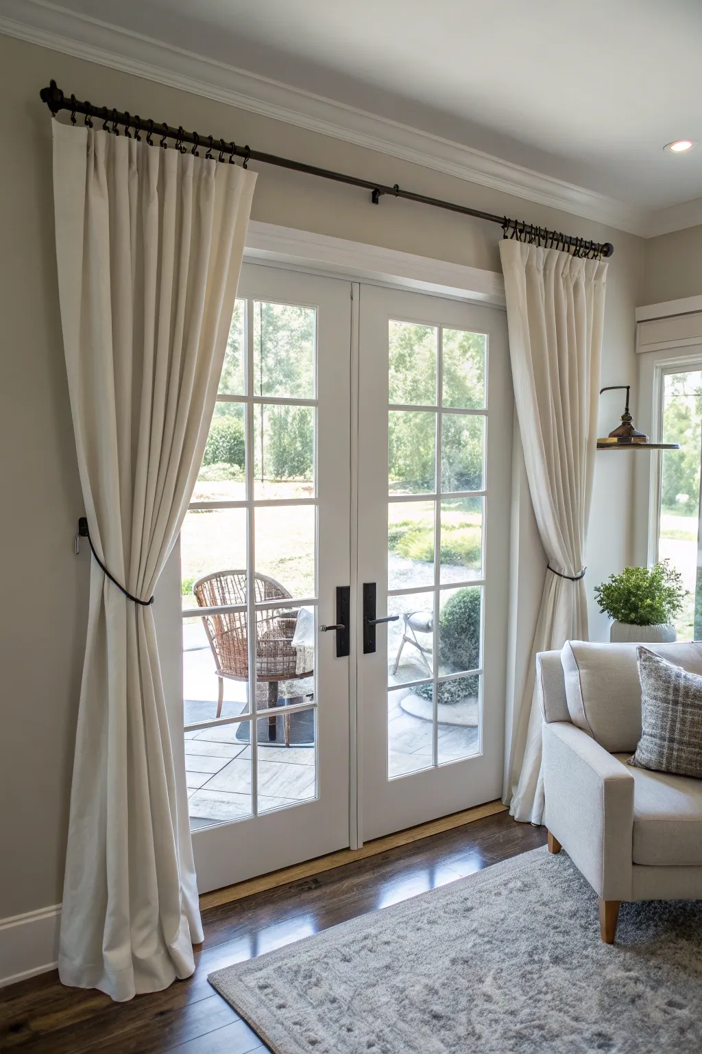 Creative French Door Curtain Inspirations