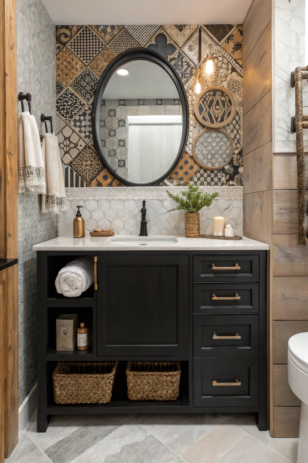 Unique Black Vanity Ideas for Home Bathrooms