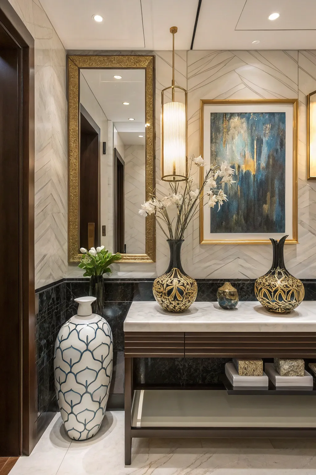 Chic Modern Powder Room Styles