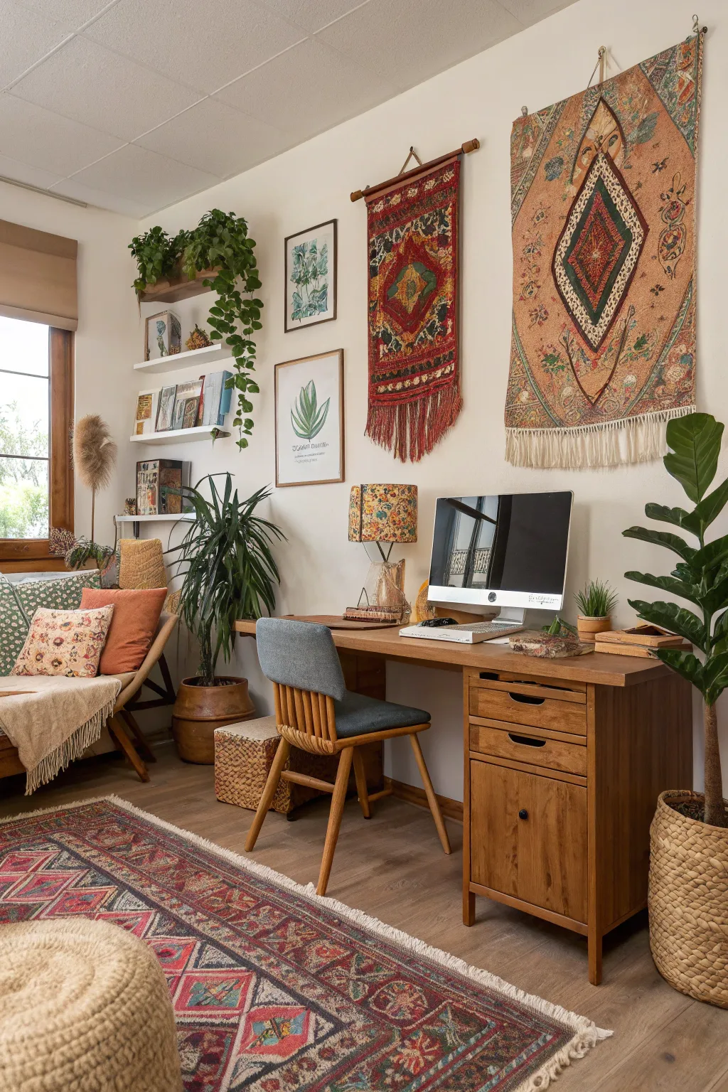 Boho Office Decor Essentials for a Laid-Back Atmosphere